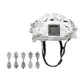 Hrlace Taktischer Helmüberzug Fast Helmbezug Tarnung Airsoft Helm-Abdeckung Militärausrüstung Kampf schnelle Helmabdeckung für Paintball Jagd Schießen Ohne Helm CP Schnee