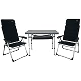 Crespo Camping Klapptisch & Liege Stuhl Set AA 213 CTA Falt Tisch Klappstuhl Alu