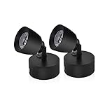 Bonlux 12V LED Spot Leselicht Mit Schalter - 3W Warmweiß 3000K Lampe für Wohnmobil, Wohnwagen, Camper, Reisemobil, Caravan, Boot - 2 Stück