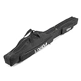 Lixada Tragbare Angeltasche Faltbare Angeltasche für Angelrute im Freien, 100 cm/130 cm/150 cm, Schwarz, 150cm, Rutentasche