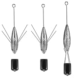 VEPEPE 2 Stück / 3OZ Hochleistungs-Angelgewichte mit langem Schwanz, Salzwasser-Surfcasting-Bleie, Strand-Meer-Ozean-Sand-Angel-Spinnenblei für Wels, Salzwasser, Ozean, Surfcasting und Strandabenteuer