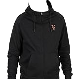 Fox Collection Lw Hoody Black & Orange - Angelpullover, Größe:XL