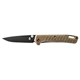 Gerber Taschenmesser mit Gürtelclip, Zilch, Klingenlänge: 7,9 cm, Gummi/7Cr17MoV-Stahl, Braun, 30-001881