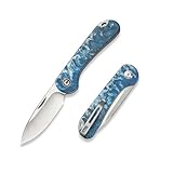 CIVIVI Elementum Slip Joint Taschenmesser Klappmesser 7,52 CM 14C28N Klinge Resin Griff, Outdoor EDC-Messer C18062AJ-4
