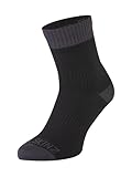 SealSkinz Unisex Waterproof Warm Weather Ankle Length Socke, Schwarz/Grau, L EU