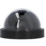 UNITEC Dummy-Kamera mit Bewegungsmelder, Überwachungsbetrieb, Abschreckung von Dieben und Einbrechern, rund, schwarz