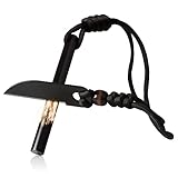 CampFeuer Feuerstahl mit Schaber | Notfall Feuerzeug, Notfallausrüstung | Funkenstab, Zündstab, Feuerstarter | Zündstein, Zündeisen, Firesteel, Survival Set