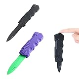 Tomedeks 2 Stück Plastikmesser, Verschwindete Trickmesser, Einziehbare Klinge Gefälschte Theatermasser Zaubermesser Kunststoff,Spielzeug Messer Für Kinder Erwachsene Aprilscherz(2Form)