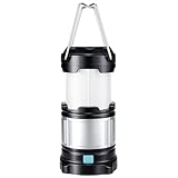 EXTSUD IPX5 LED Camping Laterne Helle Campinglampe Led USB Lampe Taschenlamp wiederaufladbare Power Bank Eingebaute Batterie,4 Licht Modi für Nachtfischen,Jagen