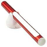 Nexos Trading LED Taschenlampe mit Powerbank - Dimmbar & Wasserdicht - 3 Lichtmodi - Aluminium Stableuchte mit Akku & USB-Kabel - Handlampe - Blau oder Rot (Rot)