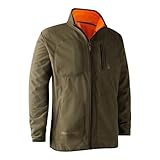 Deerhunter Wildhüter Bonded Fleece Jacke - reversible orange