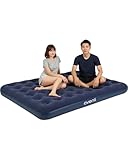 AVENLI Luftmatratze Luftbett Camping für 2 Personen 203x152x22cm aufblasbare Matratze Gästebett weiche Liegefläche mit beflockter Oberfläche Reise-Bett für Camping & Zuhause
