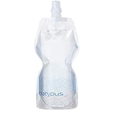 Platypus Softbottle Push-pull Cap 1l Weiß - Vielseitige flexible Trinkflasche, 1l, Größe 1.0 l - Farbe Waves