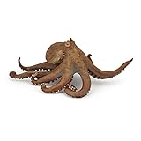 Papo - Krake Figur - Spielzeug für Kinder ab 3 Jahren - Handbemalter Oktopus aus Kunststoff - Realistische Meereswelt-Figur mit Tentakeln und Saugnäpfen - 56013, T.Única