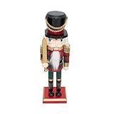 SARO LIFESTYLE Klassischer Soldat Nussknacker mit zeitlosem festlichem Charme, 25,4 cm, Rot/Grün