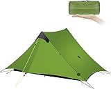 KIKILIVE Lanshan Ultraleichtes Outdoor-Campingzelt, leichtes Zelt, 2 Personen, Rucksackzelt, leichtes Netz-Unterschlupf, perfekt für Camping, Rucksackreisen und Wanderungen