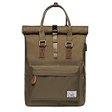 KAUKKO Kf Rucksack für Herren, Grün (K1047), Taille unique, Daypack Rucksack