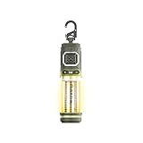 FLEXTAILGEAER Tiny Repeller tragbares Mückenschutzmittel, Campingleuchte der Stufe 4, 400 lm, 4800 mAh Akku, IPX5 wasserdicht, 165 ℃ Heizung, Mückenschutz für den Außenbereich（Grün）