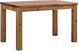 Esstisch Rio Classico 120x80 cm Brasil Holz Pinie Massivholz Esszimmertisch Echtholz ausziehbar vorgerichtet für Ansteckplatten Brasilmöbel