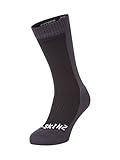 SealSkinz Unisex Cold Weather Knee Socken, Schwarz/Grau, M EU