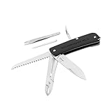 BÖKER PLUS® Naturensöhne MK II. - EDC Outdoor Multifunktions Messer G10 - Multitool Sandvik Klappmesser, Clip & 7 Funktionen: Klinge, Säge, Näh- & Bohr-Ahle, Zahnstocher, Pinzette & Glasbrecher