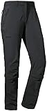 Schöffel Damen Pants Engadin1 Zip Off, elastische Damen Hose mit Zip-Off Funktion, kühlende und schnell trocknende Outdoor Hose für Frauen, asphalt, 42