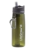 LifeStraw Go 2 Nachfüllbare Wasserflasche mit Eingebautem (2-Stufig) Green Filter, Grün, M