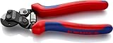 KNIPEX Drahtseilschere auch für hochfeste Drahtseile mit Mehrkomponenten-Hüllen brüniert 160 mm 95 62 160