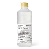PLASTIPUR - NaCl 0.9% - 1 Liter - Isotonische Physiologische Kochsalzlösung - kochsalzlösung baby 1L - Kochsalzlösung Wundreinigung - Saline Solution Lösung für die Nasen Augen - Steril