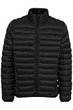 Blend BHNils Herren Steppjacke Übergangsjacke Jacke gefüttert mit Stehkragen Reißverschlusstaschen Regular fit, Größe:L, Farbe:Black (70155)