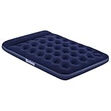 Bestway Luftbett Blue Horizon Step mit interner Fußpumpe Double XL/Lo 191 x 137 x 28 cm, Blau
