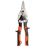 Riloventa Blechschere Gerade, Blech Schneiden, Trockenbau Werkzeug Drahtschere, Metallschere, Blechscheren, Metallschneider, Schneider Gerader Schnitt, für Blech, Aluminium, Leder, Kupfer, 250mm