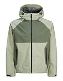 JACK & JONES Herren Jcothread Light Jacket Allwetterjacke 12251514,Desert Sage/Detail:Agave Green Blocking,M