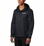 Columbia 1760061 Wasserdicht Regenjacke, Schwarz, L