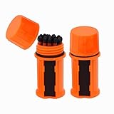 Waterproof Matches Survival Kit, Stormproof Matches with Water Proof Case, 20Pcs Stormproof Waterproof Longer Matches for Hiking Camping (2Packs)