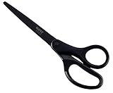 Leitz Schere Titan Anti-Haft, Hochwertige Haushaltsschere mit ergonomischem Griff, Klingen aus rostfreiem Stahl, Für zu Hause, Büro und Schule, Länge 18 cm, Schwarz, 54196095