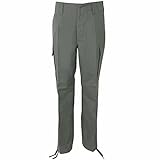 Leo Köhler Original Bundeswehr Hose gratis 1 Paar Hosengummis Moleskinhose nach TL gefertigt Feldhose Cargohose 100% Baumwolle robust langlebigOliv 52/9