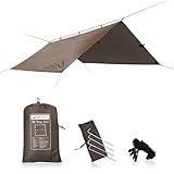 DD Plane, 3 m x 3 m, leicht, vielseitig und robust, Coyote Brown