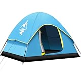GLADTOP Campingzelt, Kuppelzelte für 1-2 Personen, Outdoor Zelt mit Tragetasche, Wasserdicht & Winddicht Campingzelt mit Abnehmbarer Außenplane, Wurfzelt für Camping, Garten