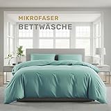 Lavea® Bettwäsche Set 135x200 (1X) + 80x80 (1X) Eukalyptus aus Mikrofaser - Ultraweich, Atmungsaktiv & Hypoallergen, ÖKO-TEX Bettwäsche Set mit Qualitätsreißverschluss