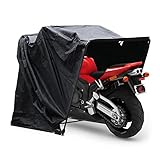 Motorrad Zelt Garage, Universal Faltgarage, Zeltgarage, wasserdichte Garage Zelt Carport, Motorradgarage, Schwarz.