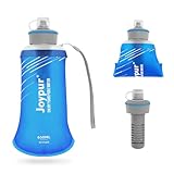 joypur 650 ml Wasserfliter Outdoor Survival Camping Trinkflasche mit Filter Faltbar für Outdoor Aktivitäten (Blau)