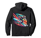 Skifahren buntes Design | Alpines Ski fahren Buckelpiste Ski Pullover Hoodie
