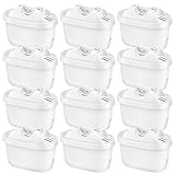 isinlive 12 Pack Wasserfilter für Brita Wasserfilterkartuschen Kompatibel mit Brita Maxtra+, für Style, Mavea Elemaris XL Wassertank