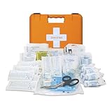 Reliance Medical Großes Erste-Hilfe-Set für Arbeitsplätze – DIN 13169 Kit, Robuste Recycelte Titan Box für Fabriken und Große Büros, Behandelt Verletzungen für Bis zu 100 Personen, Kasten mit 74 Stück
