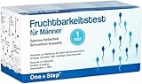 One+Step Sperma Test 1 Stück - Fruchtbarkeitstest für Männer bei Kinderwunsch - Spermatest Spermien Test Schnelltest zur Zeugungsfähigkeit - Misst die Konzentration von Spermien