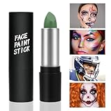 Bodypainting Farben, Tarnschmink-Stift, Öl Creamy Blendable Stick, Waschbar Face Paint Bodypaint Schmink für Halloween Karneval Make-up Fasching (Grün)