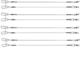 blntackle76 JENZI Titan VORFACH Set: 8 Stück Titanvorfächer von Jenzi 30cm, 11 kg+ gratis Petri Heil! Aufkleber