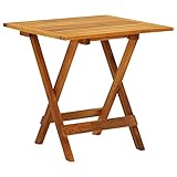 KLYEON Bistrotisch 46x46x47 cm Akazie Massivholz Gartenmöbel Tische