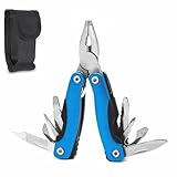 Multifunktionszange, Multitool Zange, Multitool Werkzeug Zange, Faltbar Multifunktionale Zange, Klappbare Zange, 11-in-1 Multitool Werkzeug, Mit Dosenöffner, Schraubendreher, Für Outdoor, Camping